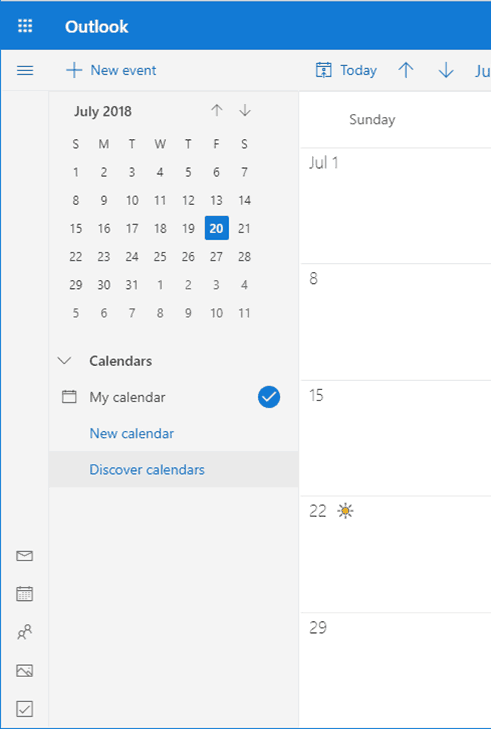 Outlook 365 Calendar